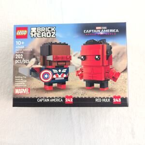 Lego Brick Headz Captain America & Red Hulk New & Sealed In Box 202 pcs Age 10+